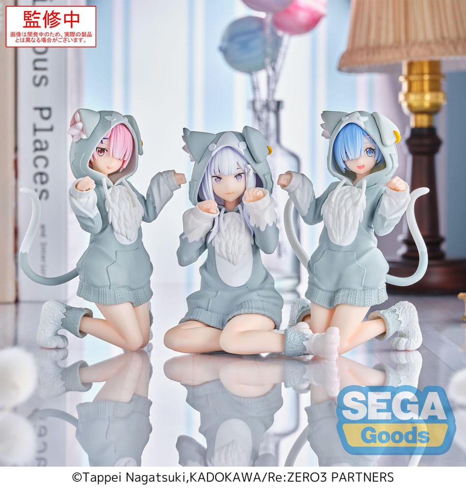Re:Zero Starting Life in Another World Yumemirize PVC Statue Ram Mofumofu Package 11 cm